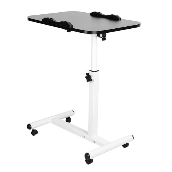 Laptop Table Adjustable Height &amp; Wheel Adjustable Stand Sofa Side Table