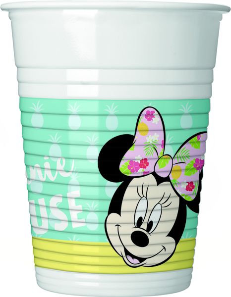 Minnie Mouse Tropical Plastic Cups - 200ml
