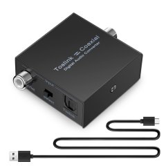Digital Audio Converter Bi-Directional RCA Digital Coaxial