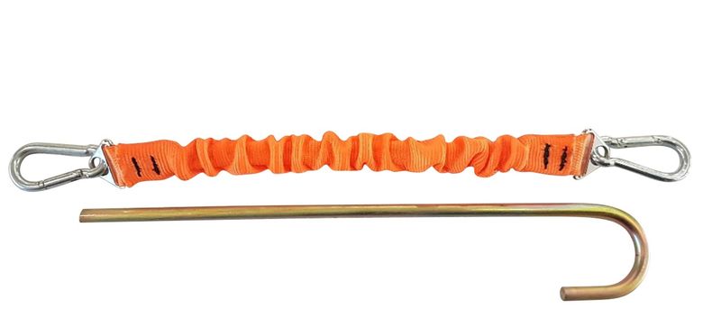 Tauro Caravan Gazebo &amp; Tent Rope/Strap Shock Absorber Double Pack - Orange