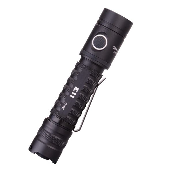 Powertac E11, 1250 Lumen, 216m throw, rechargeable flashlight