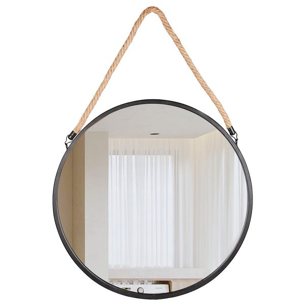 70cm - Round Hanging Wall-Mounted Mirror for Decorate Bathrooms Entryway