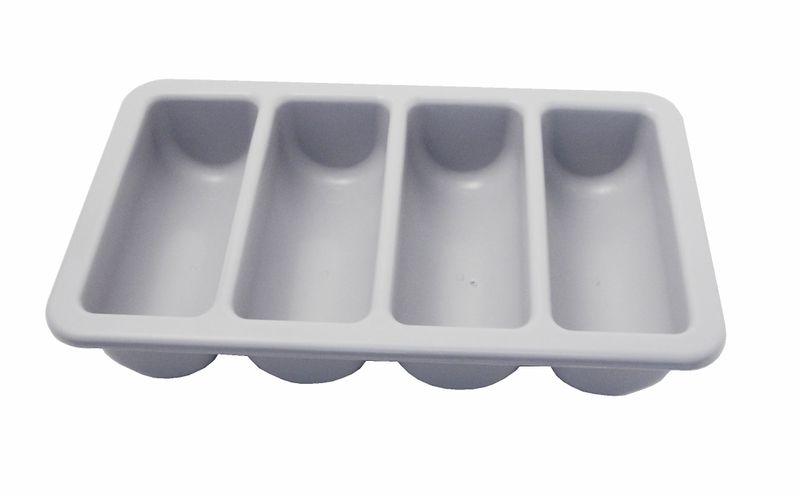 Cutlery Box 4 Division 525 x 325mm Grey