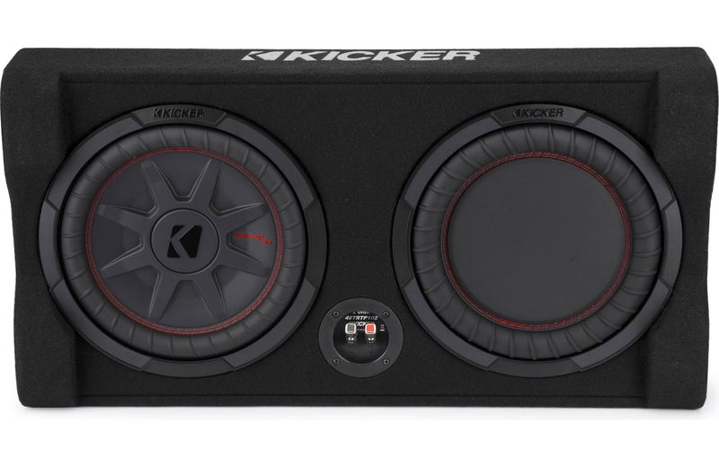 Kicker CompRT Series 10-Inch Down-Firing Dual Subwoofer Enclosure