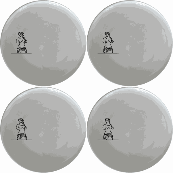 Venus Milo Side Plate Set of 4 - Range 3