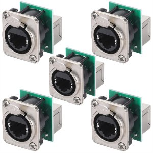Ethercon Rj45 Chassis Socket,D-N8FDP RJ45 Feed/Pass Panel Mount Jack