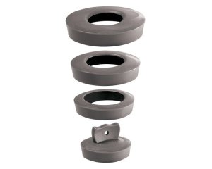 Wirquin Universal Sink / Basin Plug - Grey