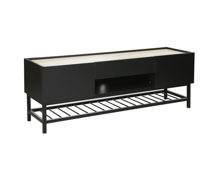 Borden TV Stand 1500mm with One Centre Drawer and Two Side Cupboards