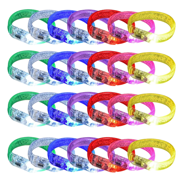 28PCS Glow Bracelets, Glow in The Dark Bracelets Toys for Party Favors
