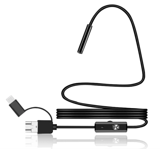 3 IN1 Micro USB Type C Borescope Mini Camera Hard Android Endoscope Camera