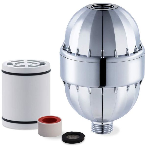 Olive Tree-15 Stage Shower Head Filter Removes Fluoride and Heavy Metals