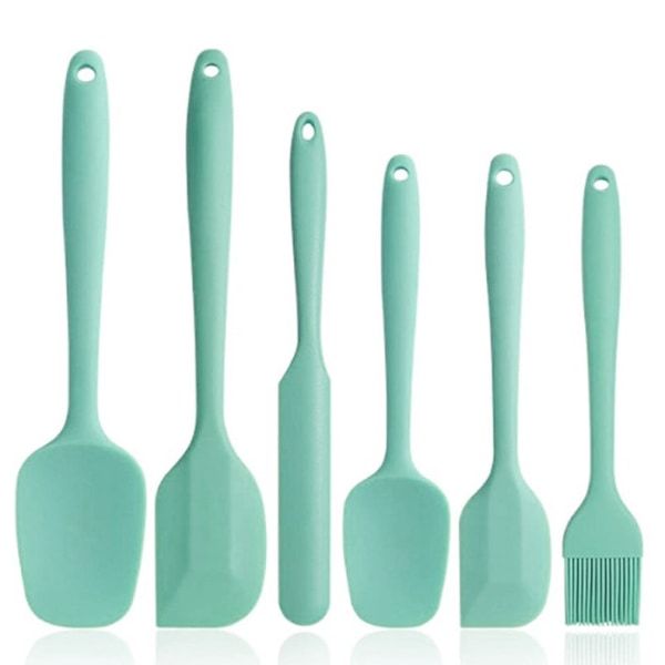 Optic Rubber Silicone Spatulas 6 Set - Red