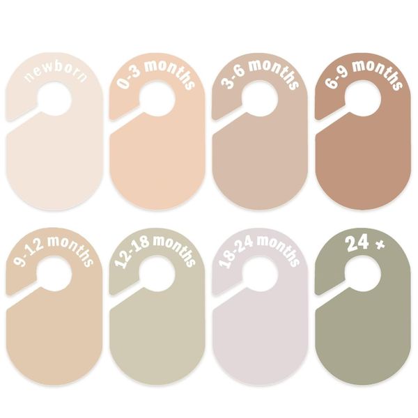 Baby Closet Dividers Baby Clothes Size Dividers for Nursery Closet Wardrobe