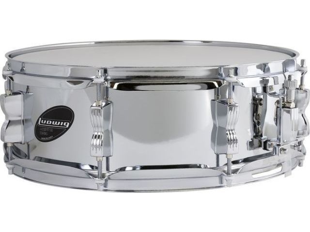 Ludwig 5" x 14" Accent Steel Shell Chrome-Plated Snare Drum