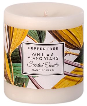 Pepper Tree Vanilla &amp; Ylang Ylang Small Scented Pillar Candle 400ml