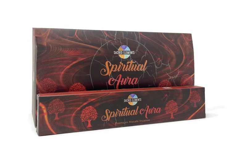 Sacred Elements Incense Sticks - Spiritual Aura - 12 Pack