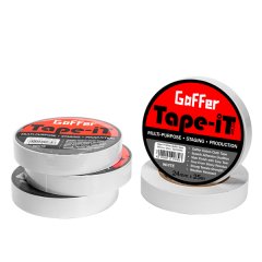 Tape-iT 5 Pack of 1inch White Gaffer Tape Rolls 24mm x 25m | Ti2425WG5