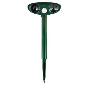 Garden Solar Powered Ultrasonic Motion Sensor Animal Repel Scare - 37.5cm
