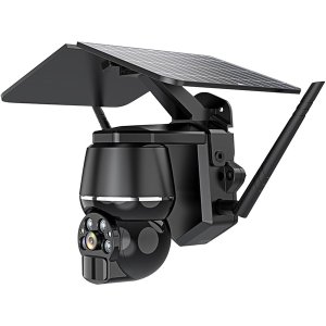 Solar Energy 4MP Smart Security Camera Full-Color HD Night Vision Monitor