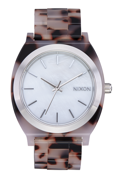 Nixon Time Teller Acetate Pink Tortoise / Mother of Pearl