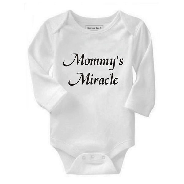 Noveltees Mommy's Miracle Long Sleeve Baby Grow