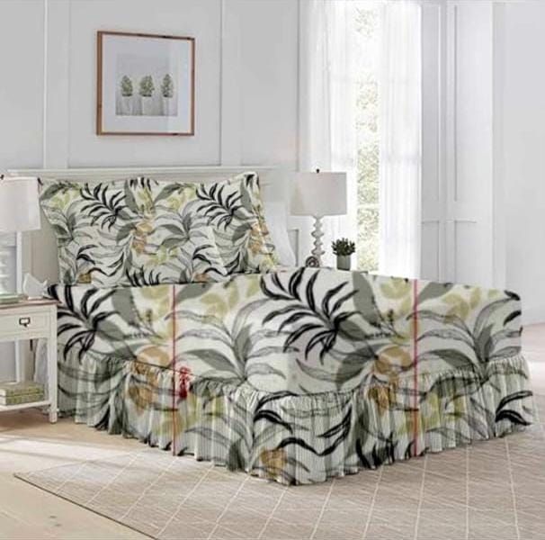 5 Piece Bedspread Set - Green