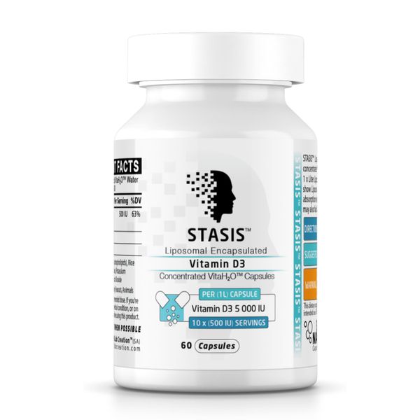 Liposomal Vitamin D3 - 60 x 1L (5K IU) VitaH2O Capsules - 500 IU Servings