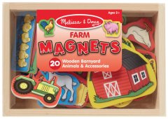 Melissa &amp; Doug Wooden Farm Magnets (20 Magnets)