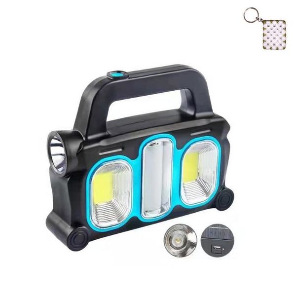 AB-TY38 Rechargeable Solar Powered Portable Work Light And A Keyholder