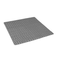 Grey silicon square bath mat 53cm x 53cm Set of 2 pcs