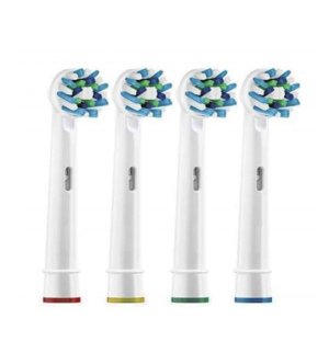FTG 4 Pack Replacement Brush Heads Oral-B Electric Toothbrush-Cross Action