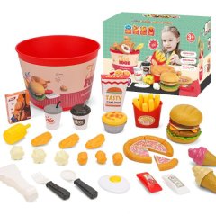 Time2Play Kids Fast Food Bucket Set - 32 Piece