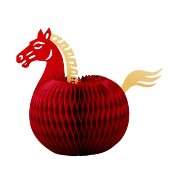 Red Paper Tabletop Irregular cm Ornaments