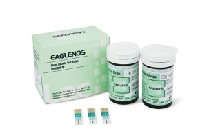 Eaglenos - Blood Lactate Test Strips - 50 Test Strips (2 Vials, 25 Each)