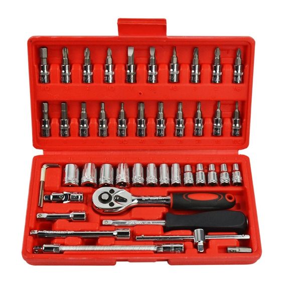 Tools Set 46Piece 1/4 DR Socket and Bit Set