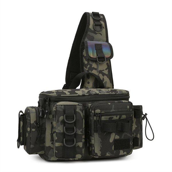 Fishing Tackle Backpack Lure Box Gear Storage Bag C