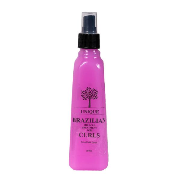 Unique - Brazilian Miracle Treatment For Curly Hair 250ml &amp; Hair Growth Oil
