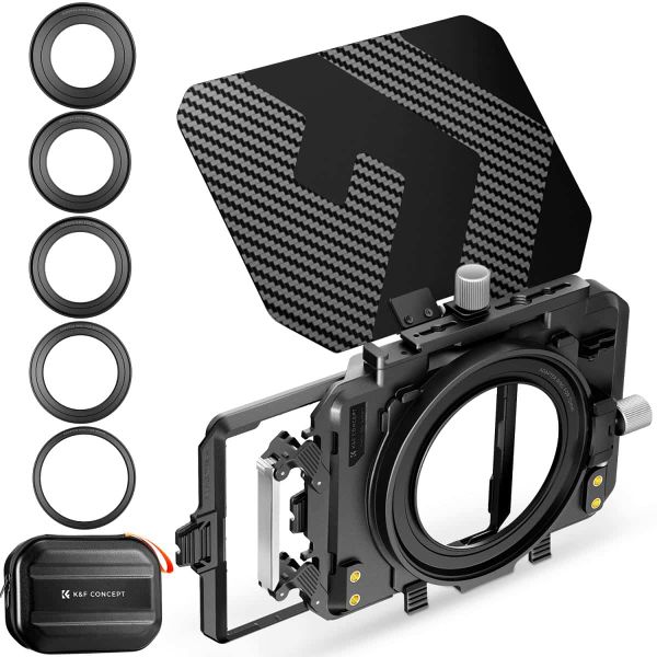 K&amp;F Matt Box Kit with lens adaptors 67-95mm with Top Flag | SKU.2180V1