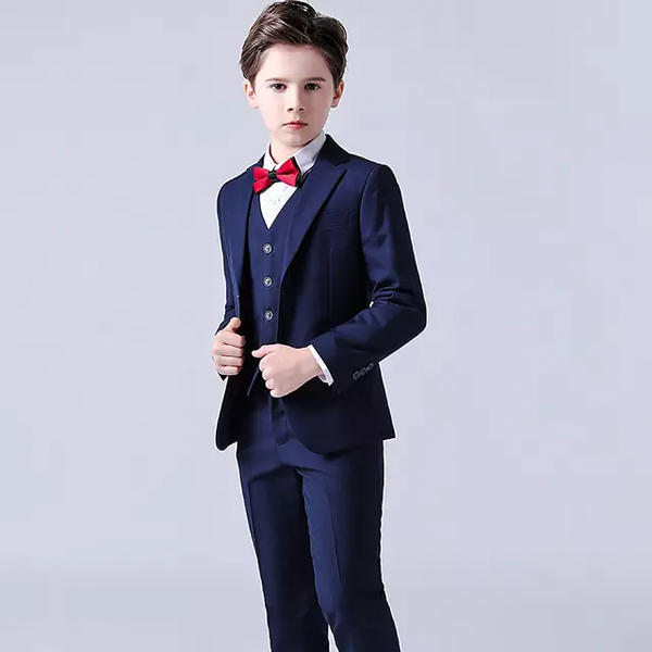 3 Piece Boys Navy suit set