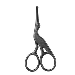 Round headed stainless steel nose hair clipper, crane shaped mini scissors