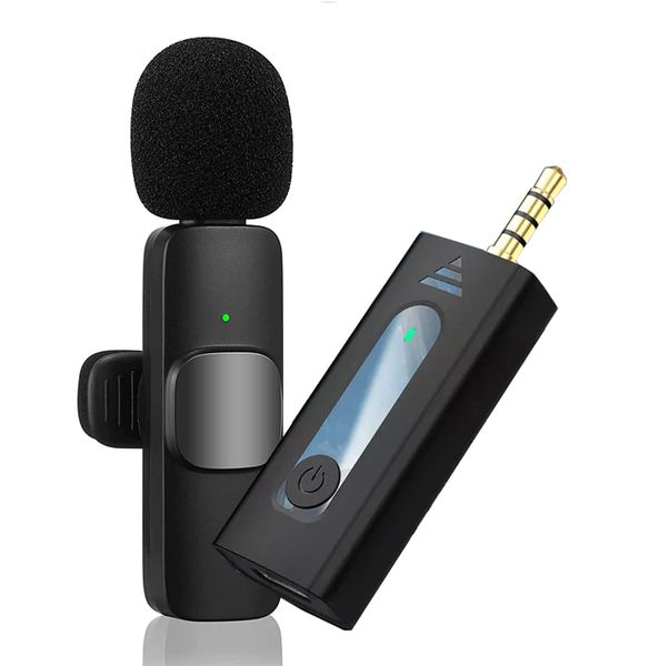 DW Wireless Collar Microphone for Interview , BT Speakers, DSLR Camera -K35