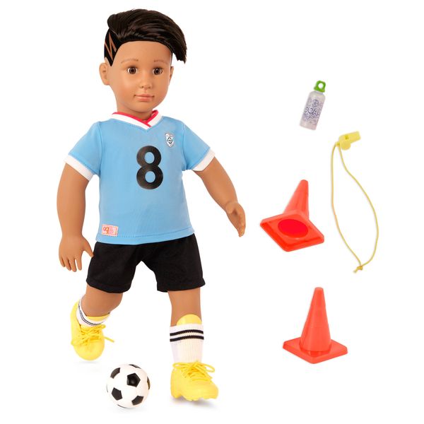 Our Generation 18-Inch Activity Boy Doll Mateo - Dark Brown Hair
