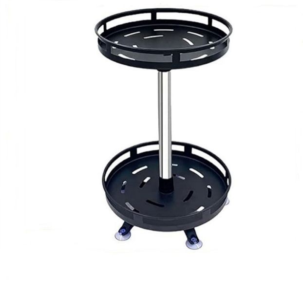 Multifunctional Tabletop 360 Rotating 2 Tier Spice Rack Organizer