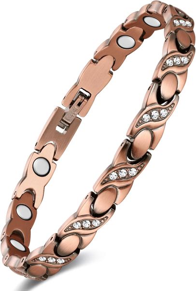 Copper Bracelets for Women, 99.99% Pure Copper Magnetic Bracelets