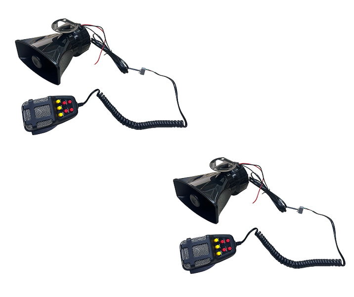2 Pack-Vehicle-Mounted Multi-Functional Alarm Loudspeaker