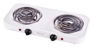 Pineware - 2000W Double Spiral Hotplate - White