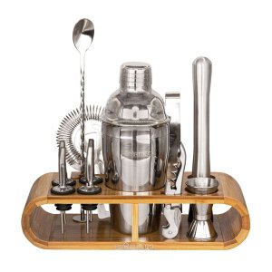 Heartdeco Stainless Steel Cocktail Shaker Bartender Tool 12 Piece Set