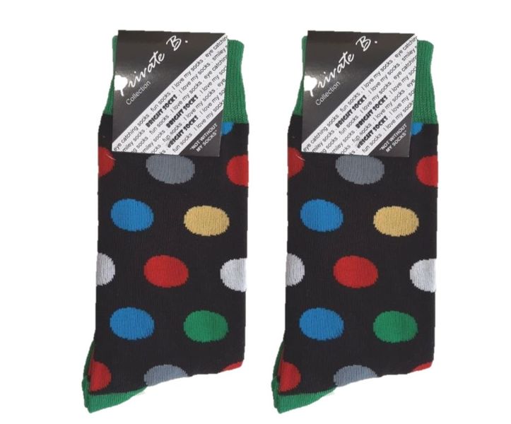 Private Benjamin Luxury Cotton Designer Fashion Socks - 2 Pairs