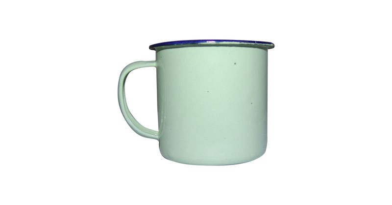 Coffee Enamel Mug Set of 6 - Green