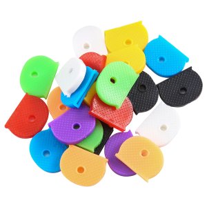 24 Key Caps With Flexible Key Cover Multicolor